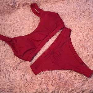 Wine Cheeky Bikini size Small